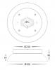 Auster Black & Gold Wide Trim to Suit 18w LED Ceiling Oyster